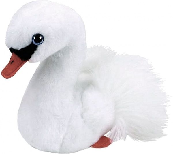 Мягкая игрушка TY Белый лебедь 15 см 41035